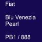 Preview: Fiat, Blu Venezia Pearl, PB1 / 888.